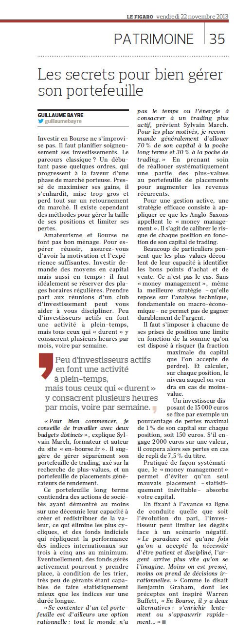 article figaro sylvain march