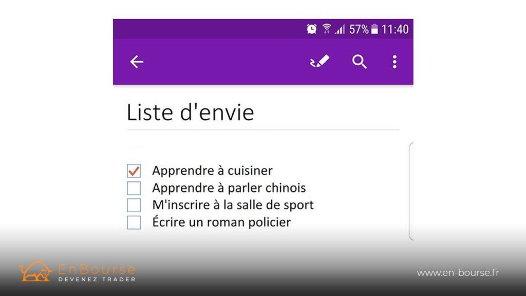 Capture d'écran de l'application <a class=