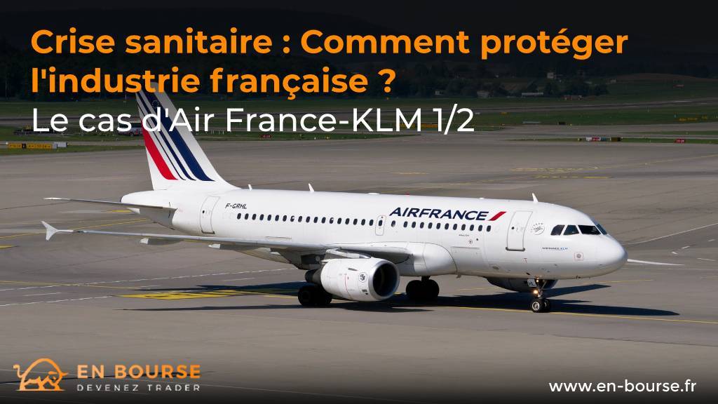 Avion Airbus appartenant à la compagnie aérienne Air France-KLM