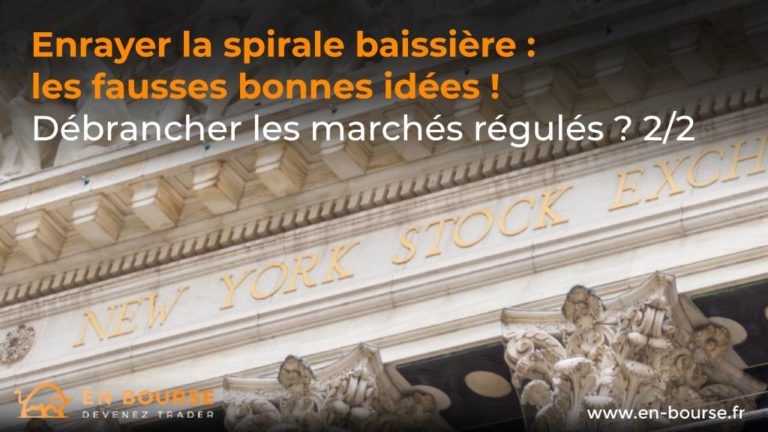 Zoom sur le fronton de la Bourse de New York aux États-Unis