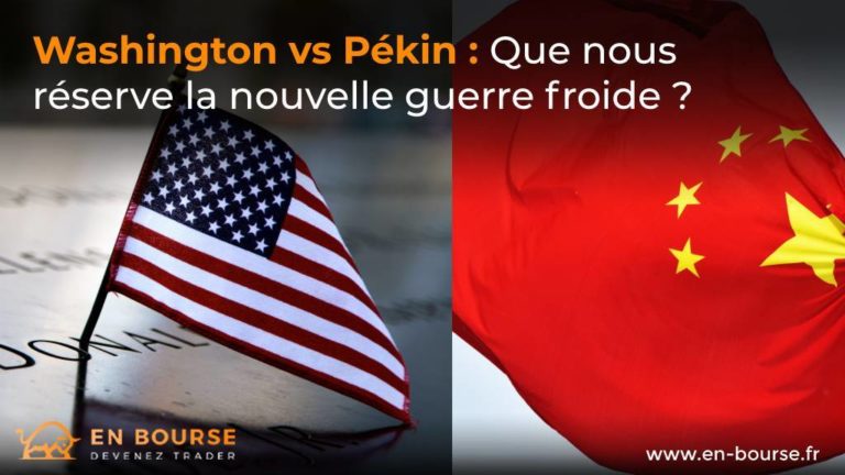 Drapeau des Etats-Unis à côté du drapeau de la République populaire de Chine