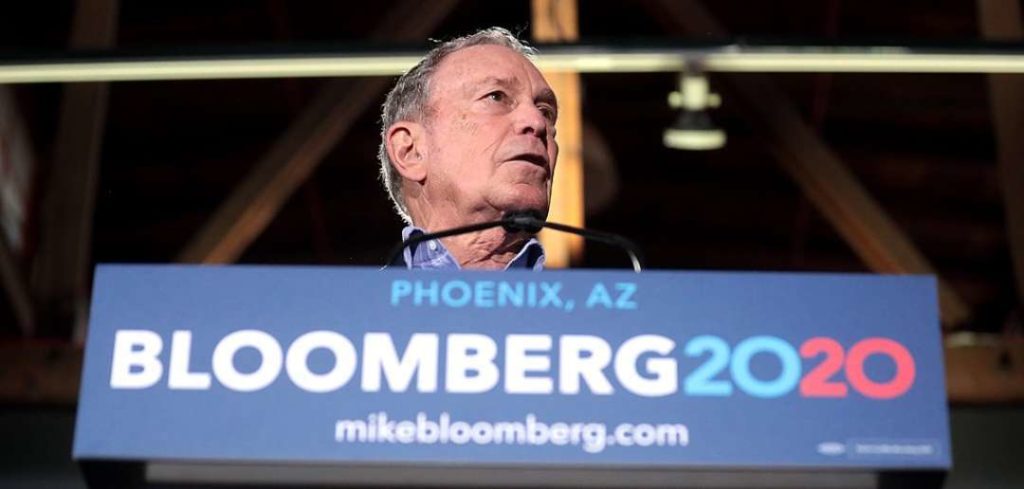 Michael Bloomberg en campagne en 2020