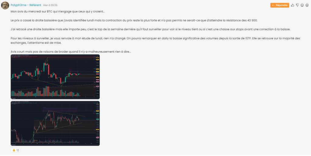 Exemple de partage d'analyses - Le Club