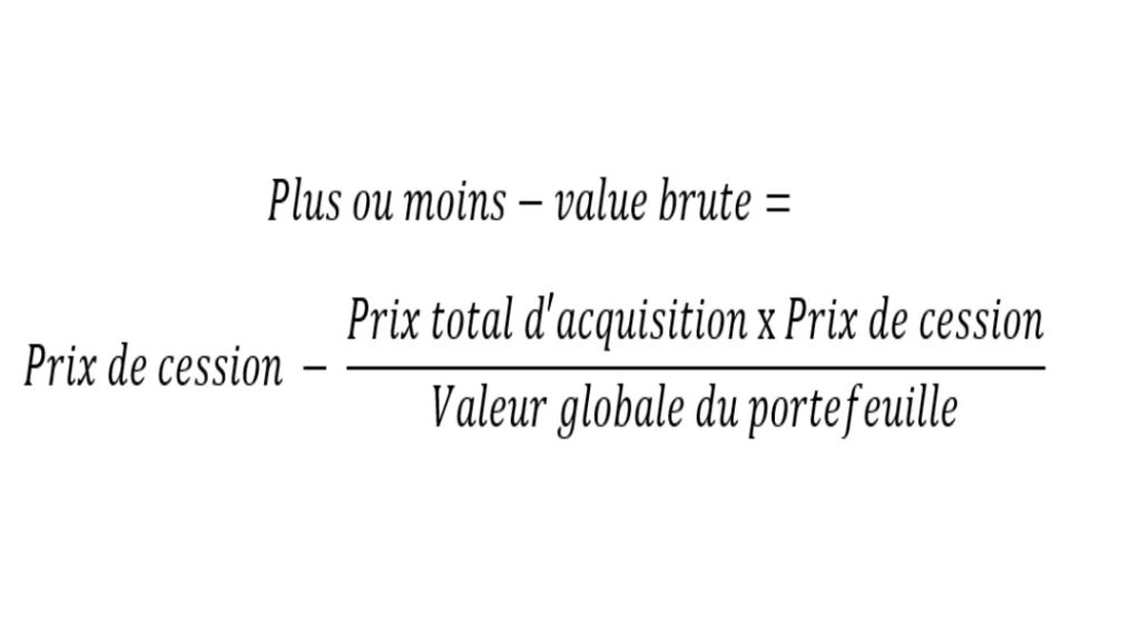 Formule calcul plus value