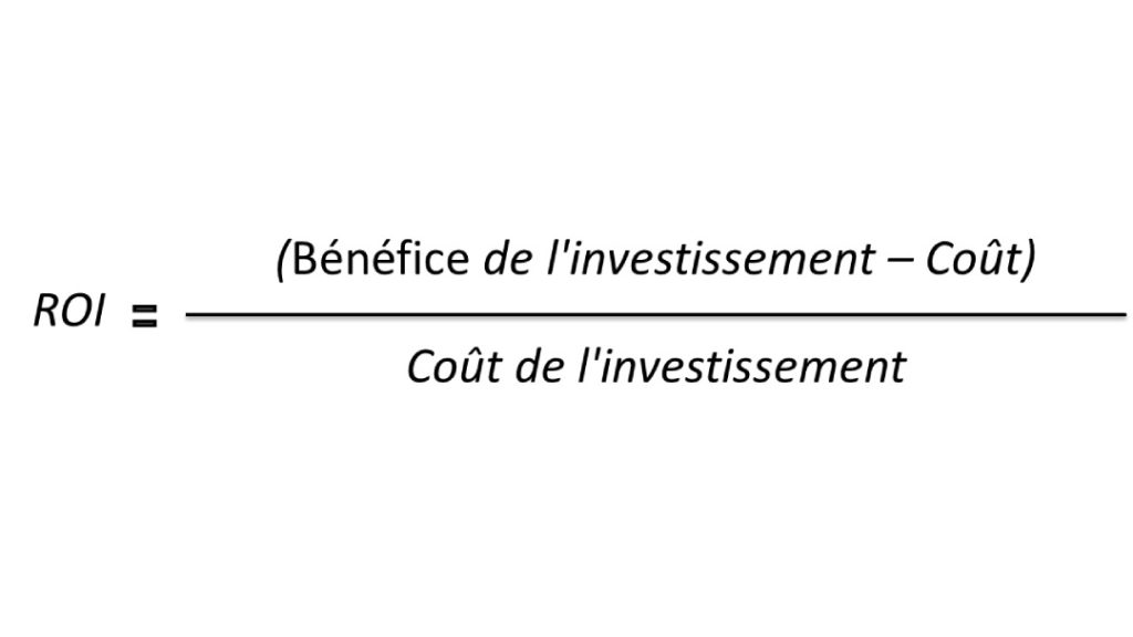 Formule de calcul du ROI