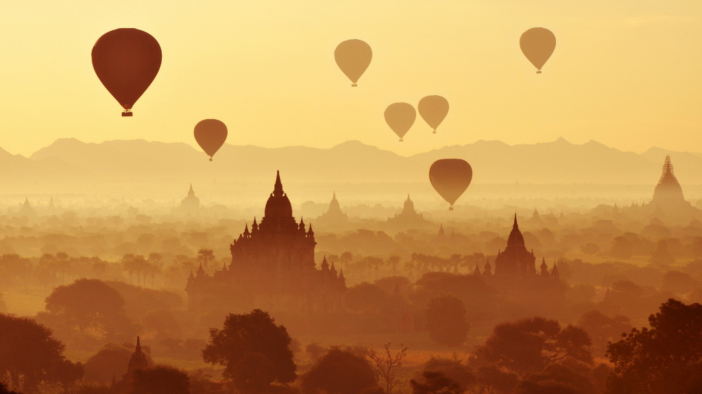 birmanie ballon tether