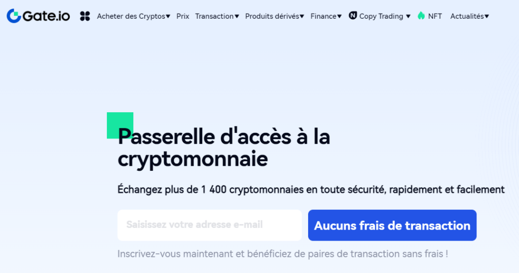 Présentation de l'exchange gate.io