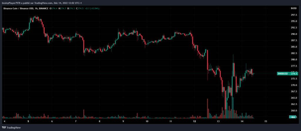 Cours BNB Coin