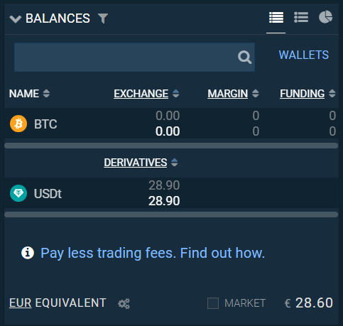 wallets bitfinex