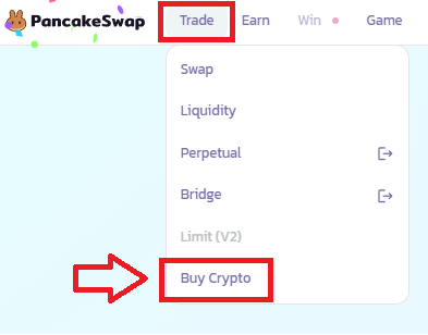Buy crypto Pancakeswap