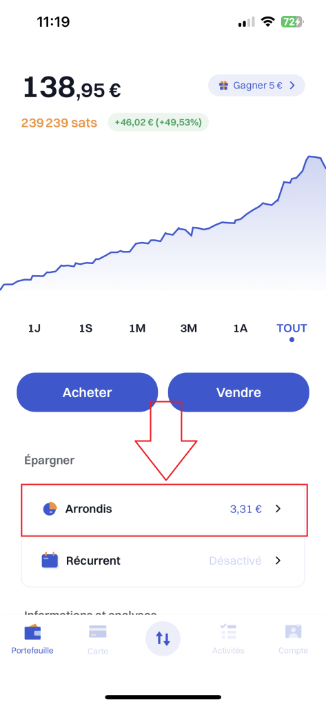 Paramétrer les arrondis