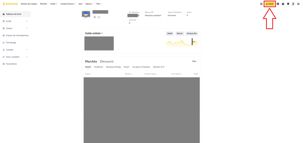Accueil Binance